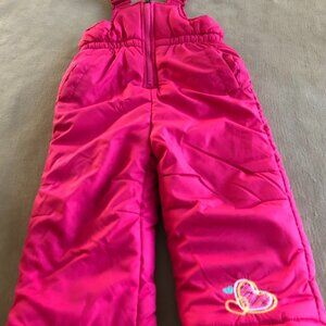 Pink Platinum Girls Snow Bib Lining Pants Size 18 Month